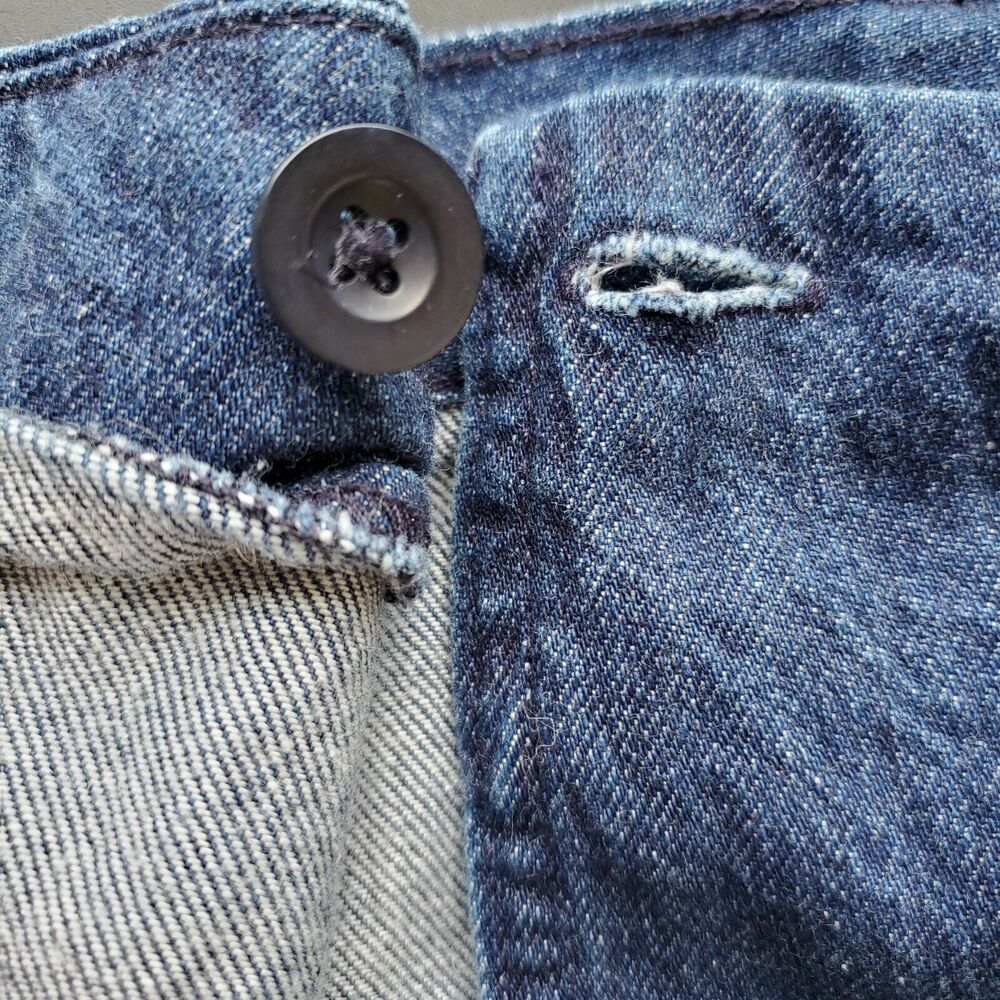 Madewell Casual Wrap Skirt Size 2 Blue Denim Raw Hem Belted Above Knee - Picture 5 of 8